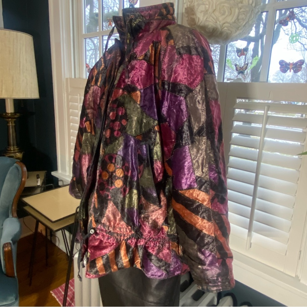 Unique Vintage Patchwork Pattern ‘90s Mulberry St… - image 4